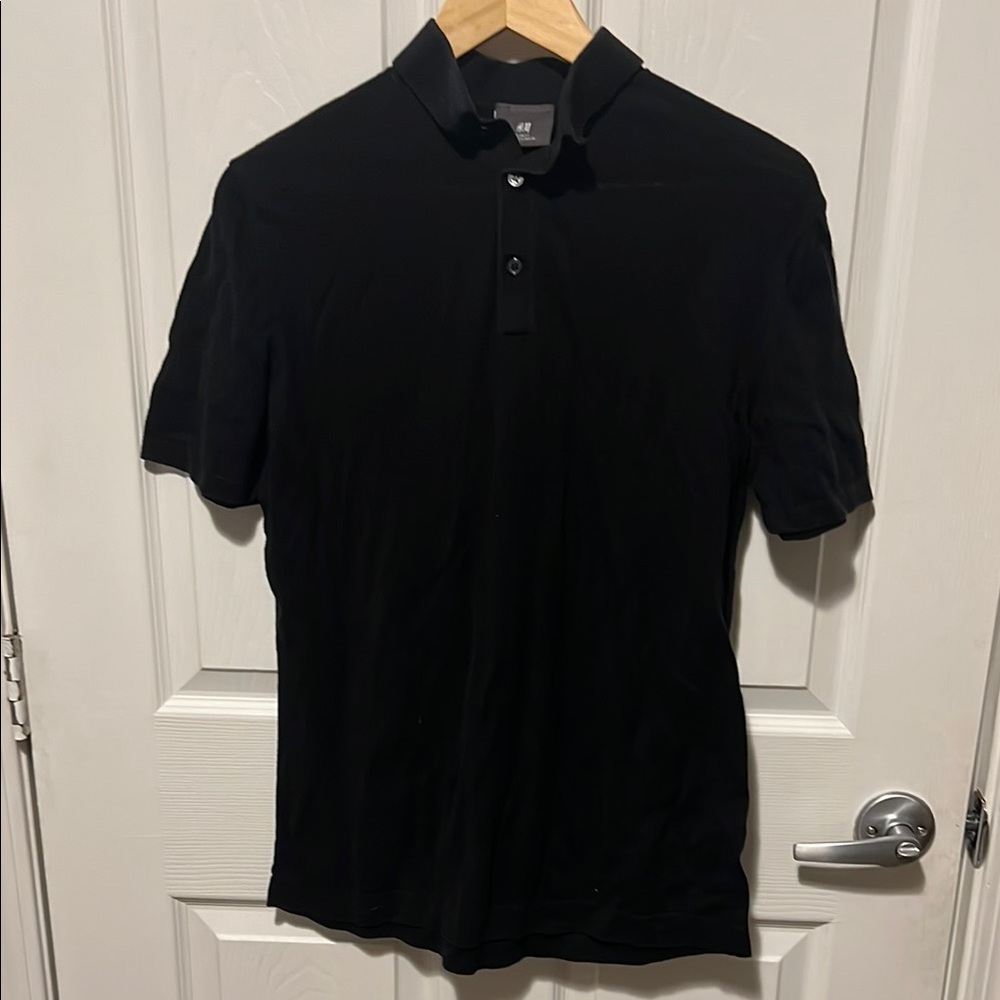 Men's Black Polo Shirt size small